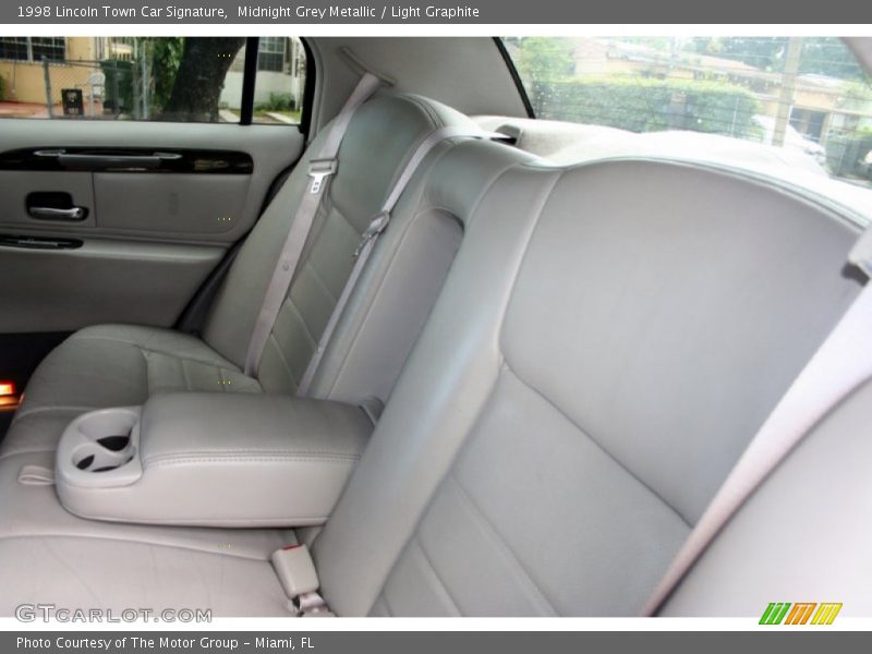 Midnight Grey Metallic / Light Graphite 1998 Lincoln Town Car Signature