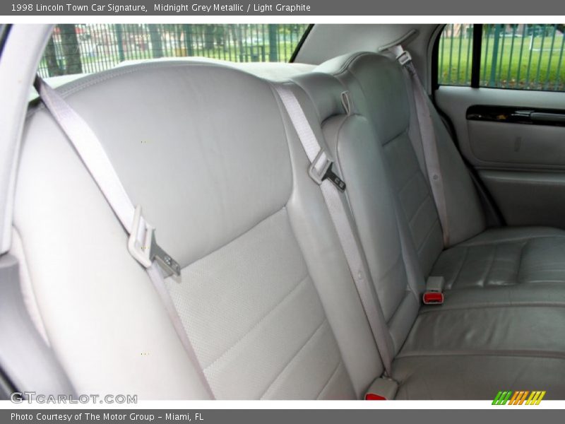 Midnight Grey Metallic / Light Graphite 1998 Lincoln Town Car Signature