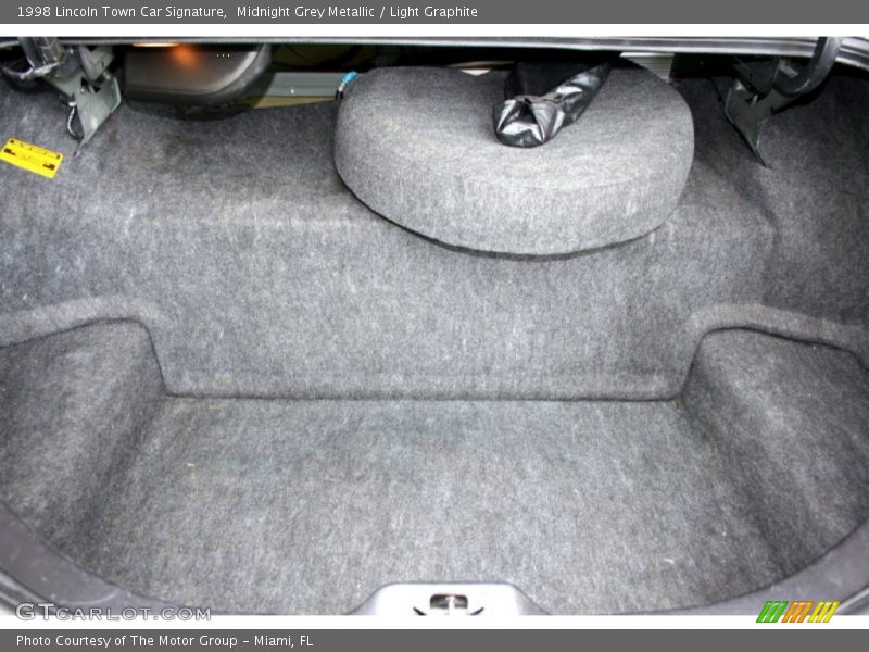 Midnight Grey Metallic / Light Graphite 1998 Lincoln Town Car Signature