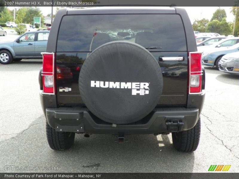 Black / Ebony Black/Morocco 2007 Hummer H3 X