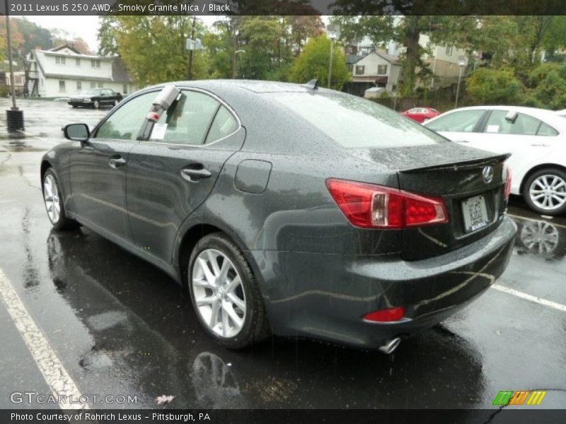 Smoky Granite Mica / Black 2011 Lexus IS 250 AWD