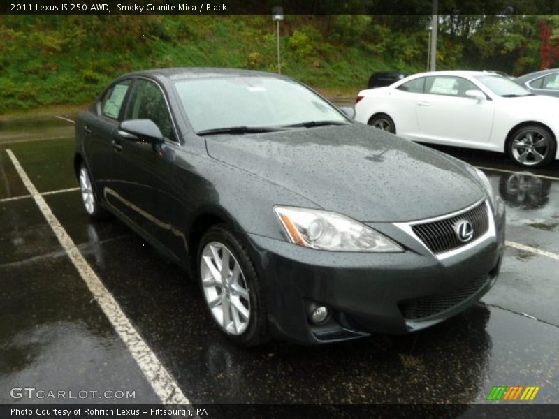 Smoky Granite Mica / Black 2011 Lexus IS 250 AWD