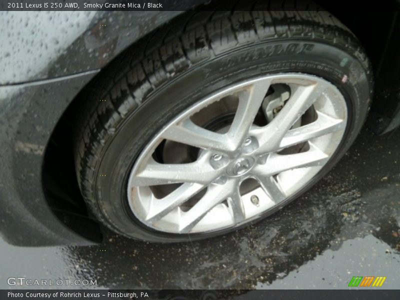 Smoky Granite Mica / Black 2011 Lexus IS 250 AWD