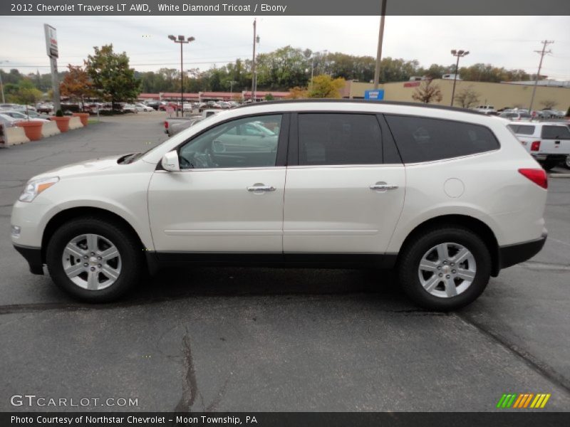  2012 Traverse LT AWD White Diamond Tricoat