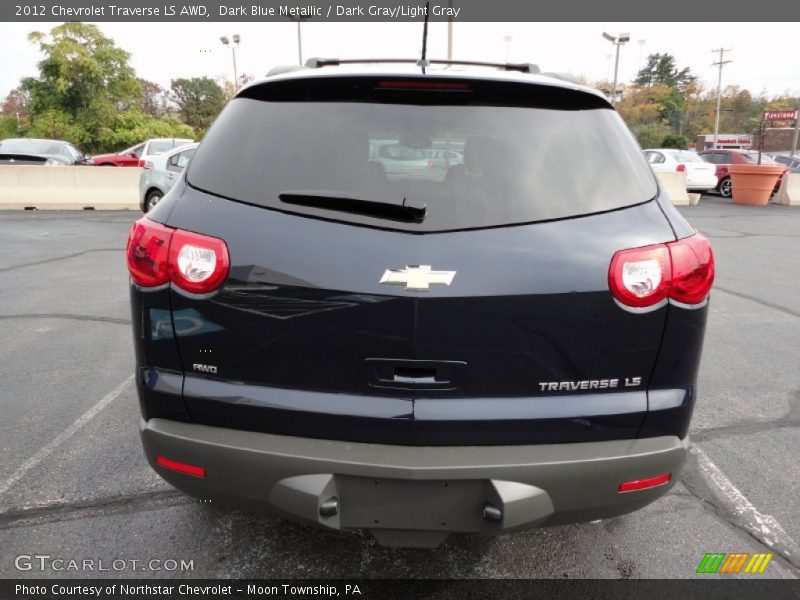 Dark Blue Metallic / Dark Gray/Light Gray 2012 Chevrolet Traverse LS AWD