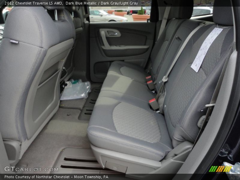 Dark Blue Metallic / Dark Gray/Light Gray 2012 Chevrolet Traverse LS AWD
