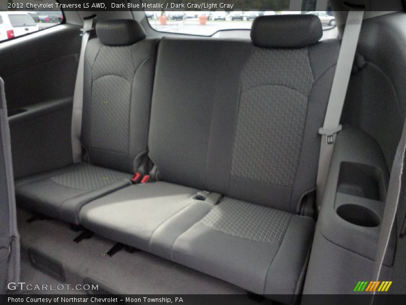 Dark Blue Metallic / Dark Gray/Light Gray 2012 Chevrolet Traverse LS AWD