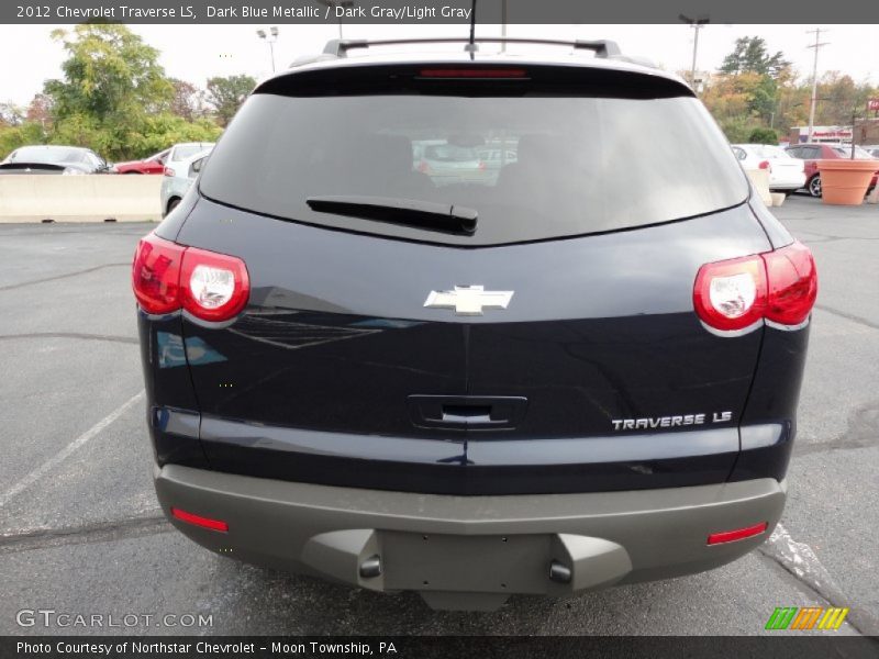 Dark Blue Metallic / Dark Gray/Light Gray 2012 Chevrolet Traverse LS