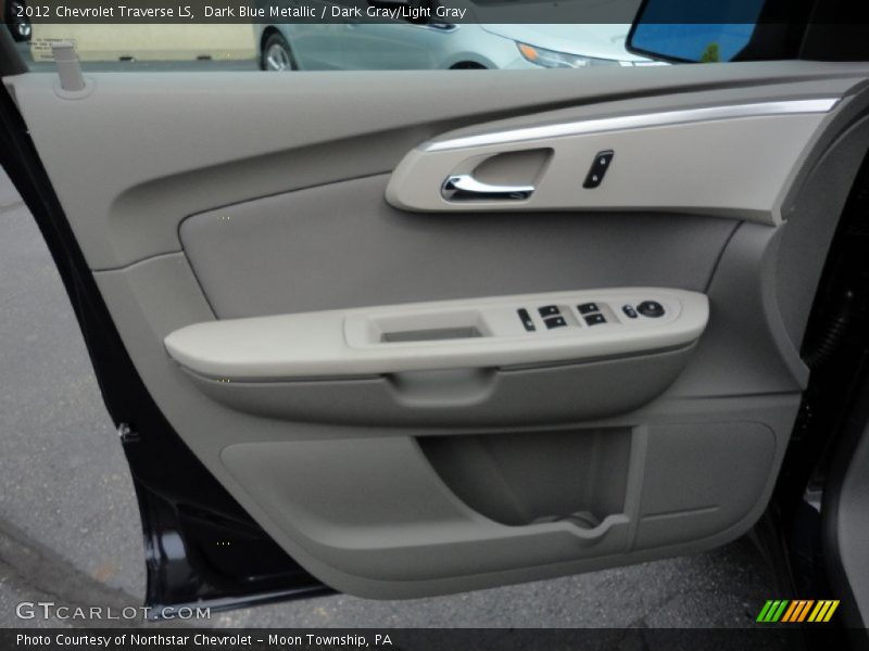 Dark Blue Metallic / Dark Gray/Light Gray 2012 Chevrolet Traverse LS