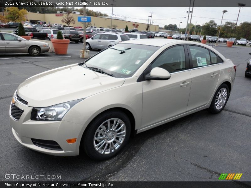 Gold Mist Metallic / Jet Black 2012 Chevrolet Cruze Eco