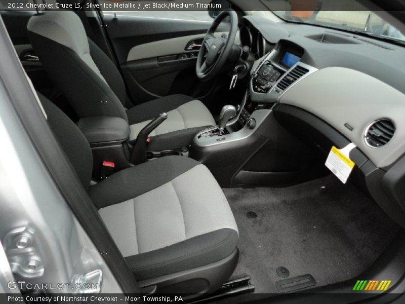 Silver Ice Metallic / Jet Black/Medium Titanium 2012 Chevrolet Cruze LS