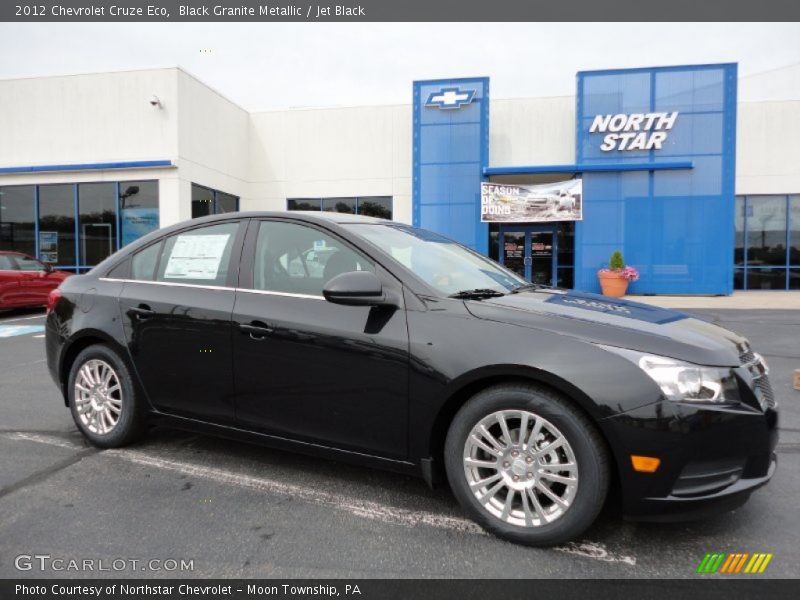 Black Granite Metallic / Jet Black 2012 Chevrolet Cruze Eco