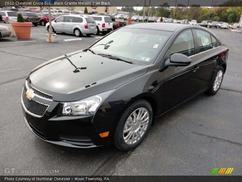 Black Granite Metallic / Jet Black 2012 Chevrolet Cruze Eco