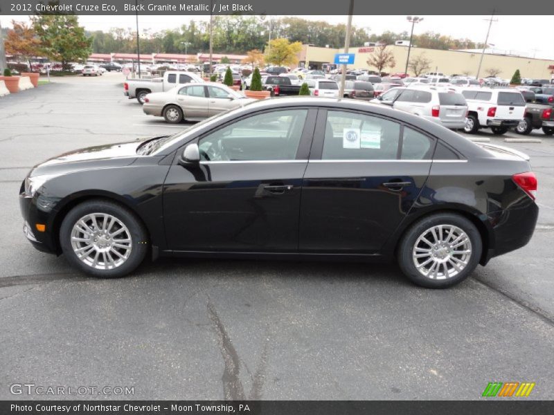 Black Granite Metallic / Jet Black 2012 Chevrolet Cruze Eco