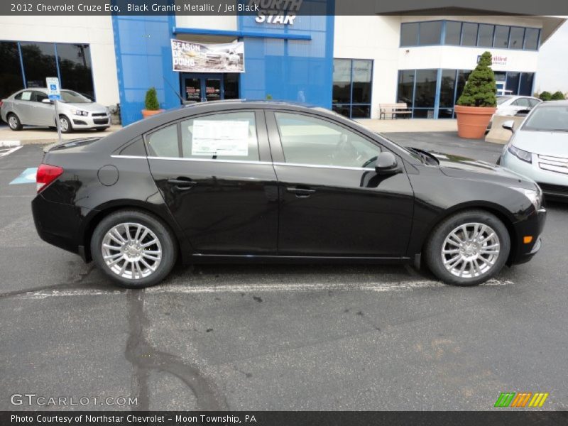 Black Granite Metallic / Jet Black 2012 Chevrolet Cruze Eco