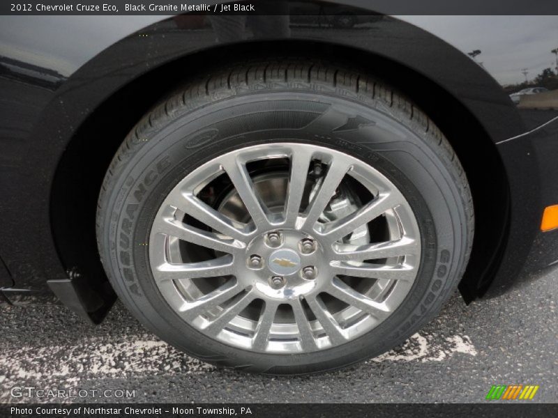 Black Granite Metallic / Jet Black 2012 Chevrolet Cruze Eco