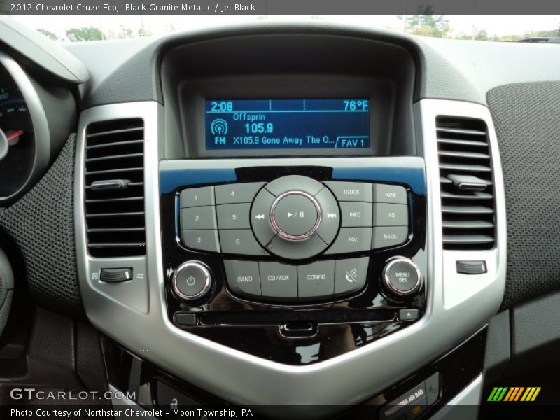 Black Granite Metallic / Jet Black 2012 Chevrolet Cruze Eco