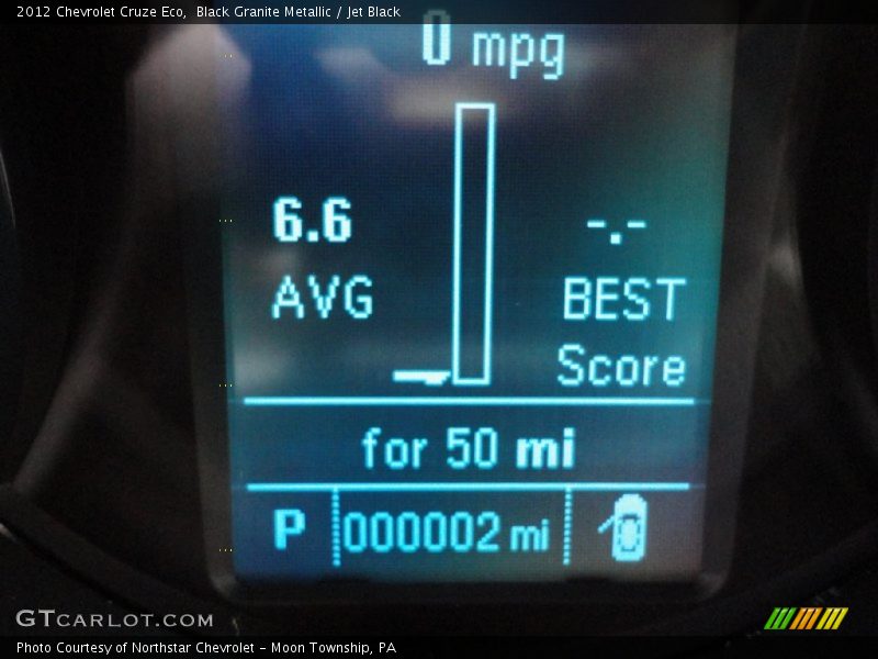 Black Granite Metallic / Jet Black 2012 Chevrolet Cruze Eco