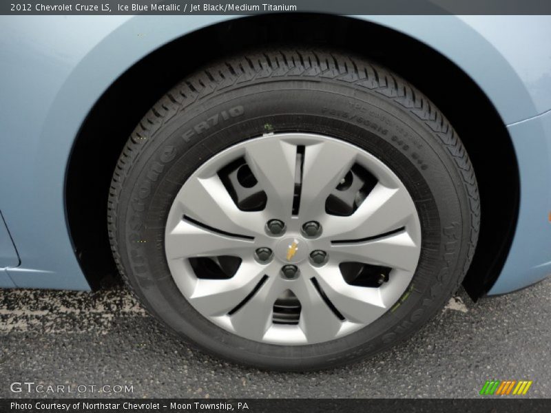 Ice Blue Metallic / Jet Black/Medium Titanium 2012 Chevrolet Cruze LS