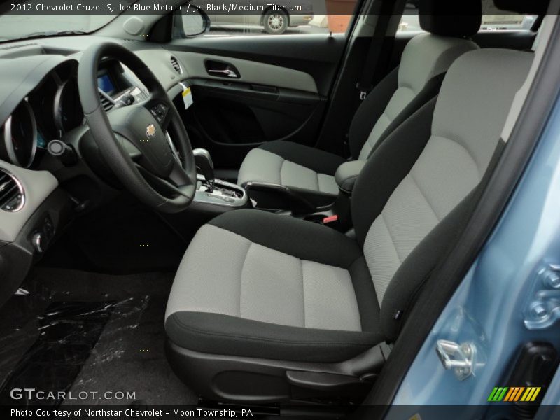 Ice Blue Metallic / Jet Black/Medium Titanium 2012 Chevrolet Cruze LS