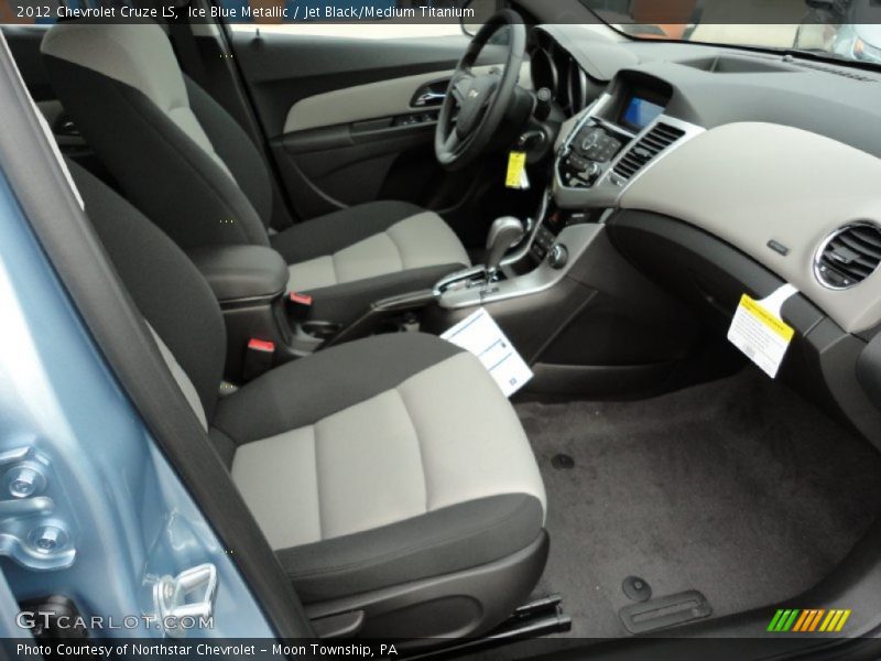 Ice Blue Metallic / Jet Black/Medium Titanium 2012 Chevrolet Cruze LS