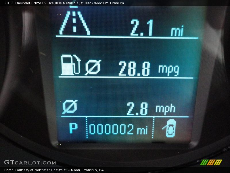 Ice Blue Metallic / Jet Black/Medium Titanium 2012 Chevrolet Cruze LS