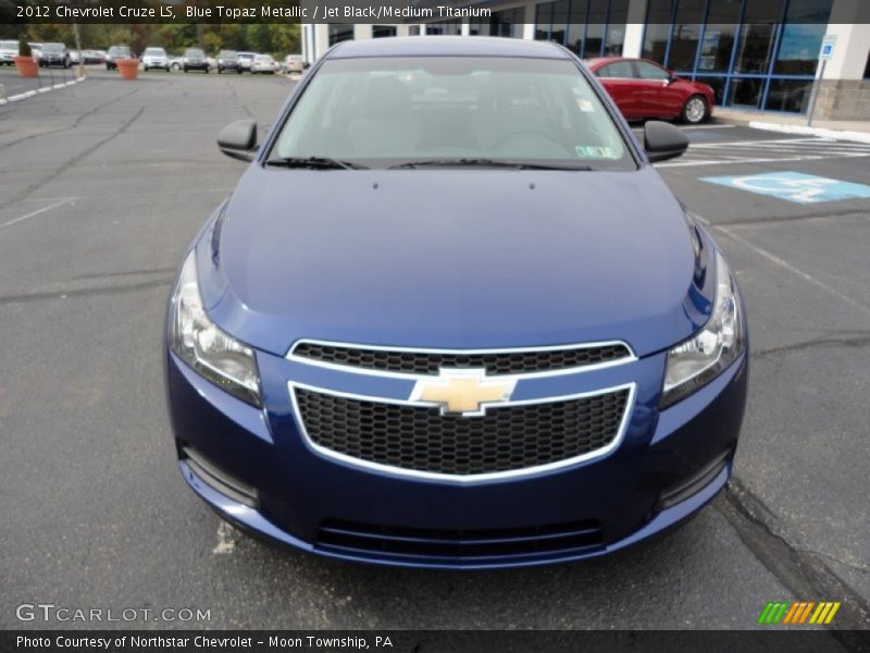 Blue Topaz Metallic / Jet Black/Medium Titanium 2012 Chevrolet Cruze LS