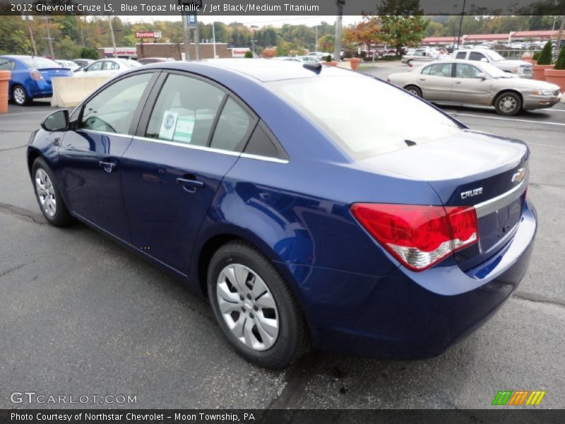 Blue Topaz Metallic / Jet Black/Medium Titanium 2012 Chevrolet Cruze LS