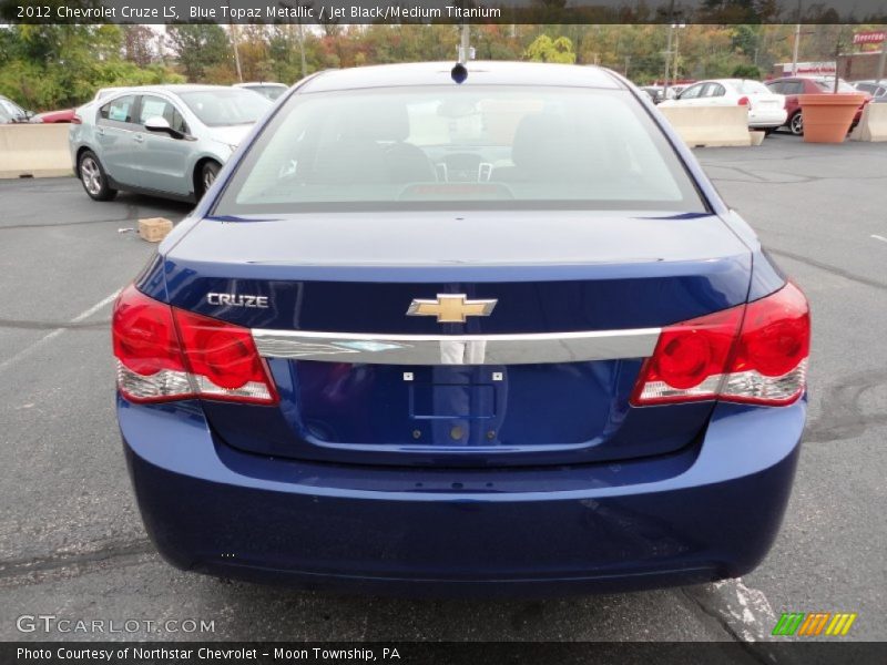 Blue Topaz Metallic / Jet Black/Medium Titanium 2012 Chevrolet Cruze LS