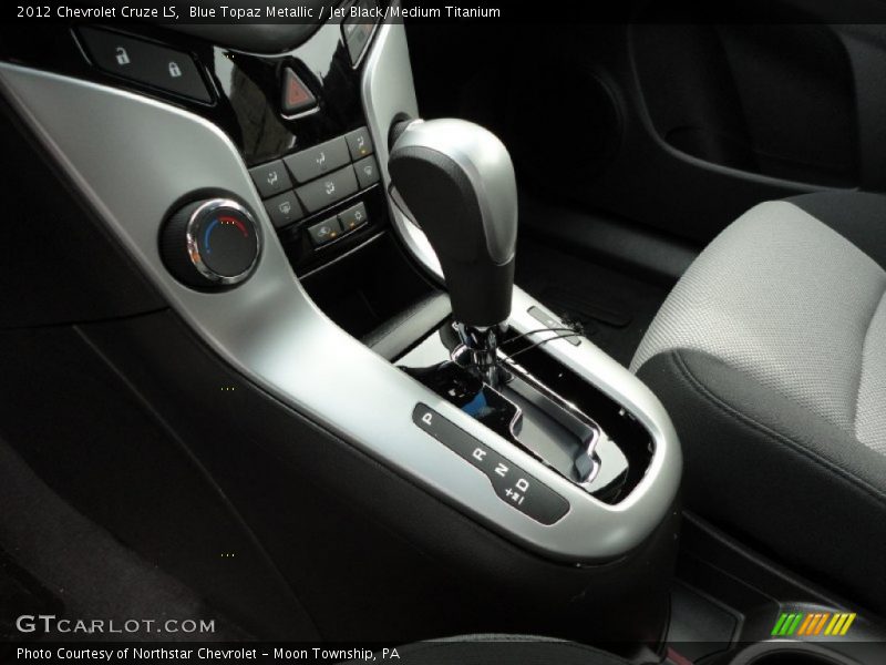 Blue Topaz Metallic / Jet Black/Medium Titanium 2012 Chevrolet Cruze LS
