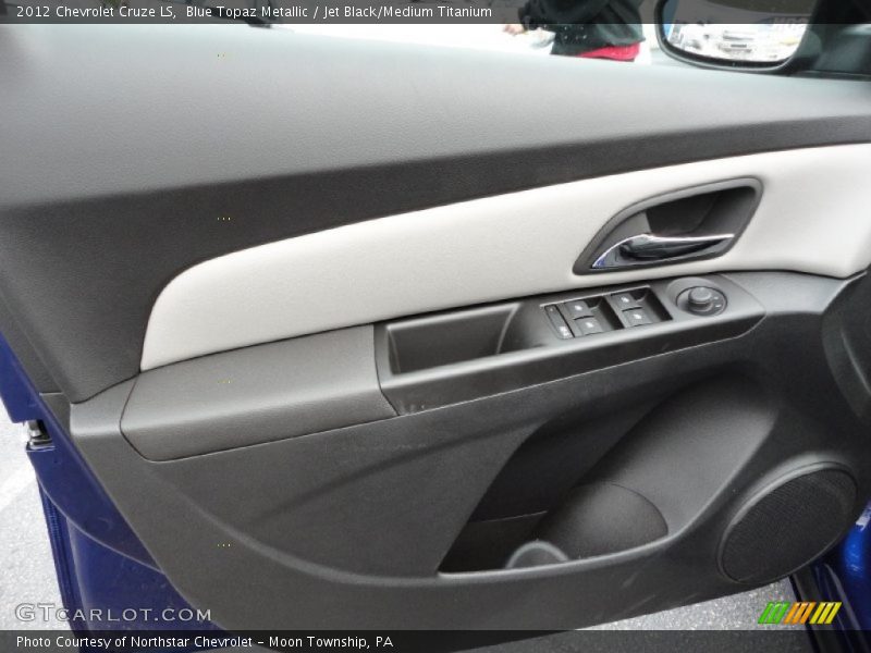 Blue Topaz Metallic / Jet Black/Medium Titanium 2012 Chevrolet Cruze LS