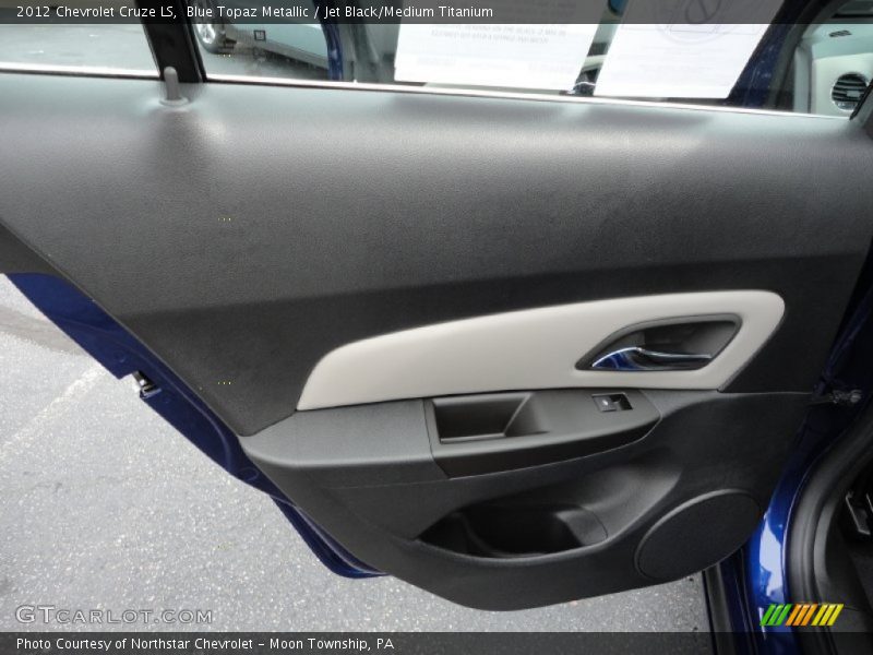 Blue Topaz Metallic / Jet Black/Medium Titanium 2012 Chevrolet Cruze LS