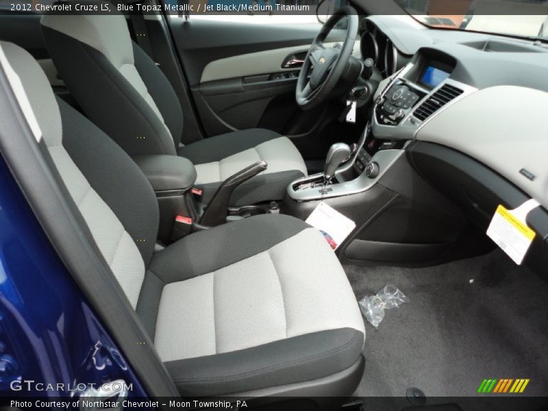 Blue Topaz Metallic / Jet Black/Medium Titanium 2012 Chevrolet Cruze LS