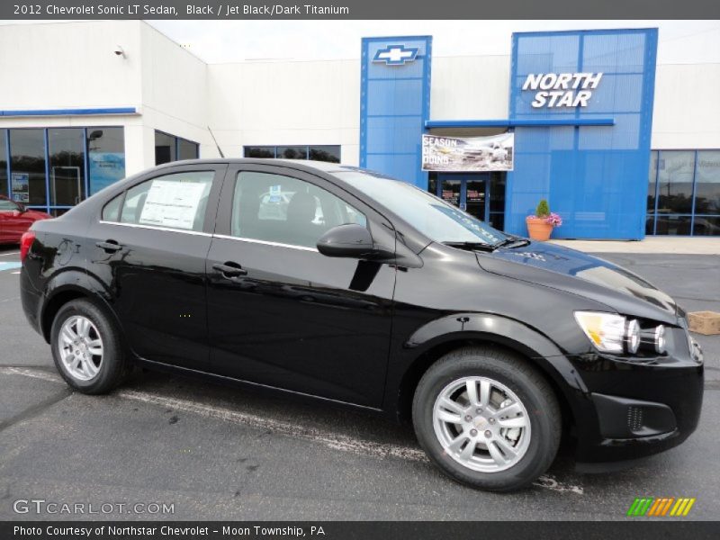 Black / Jet Black/Dark Titanium 2012 Chevrolet Sonic LT Sedan