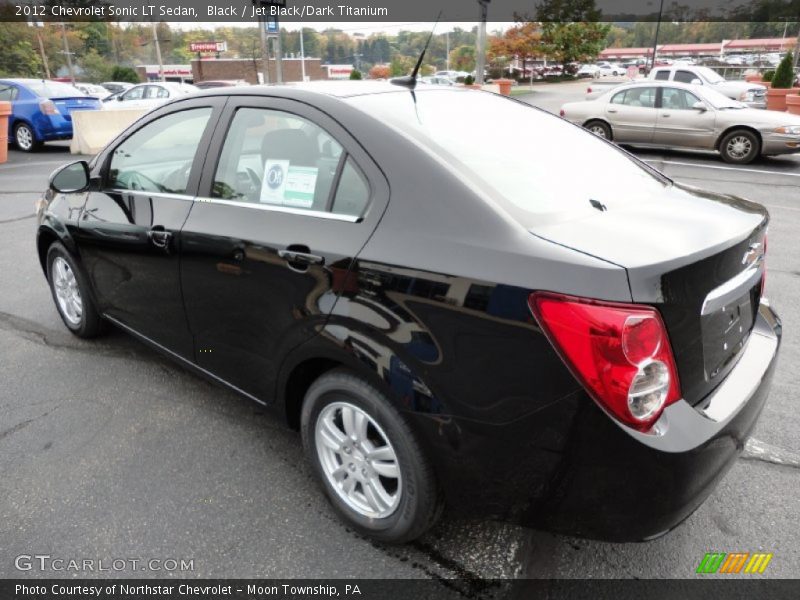 Black / Jet Black/Dark Titanium 2012 Chevrolet Sonic LT Sedan