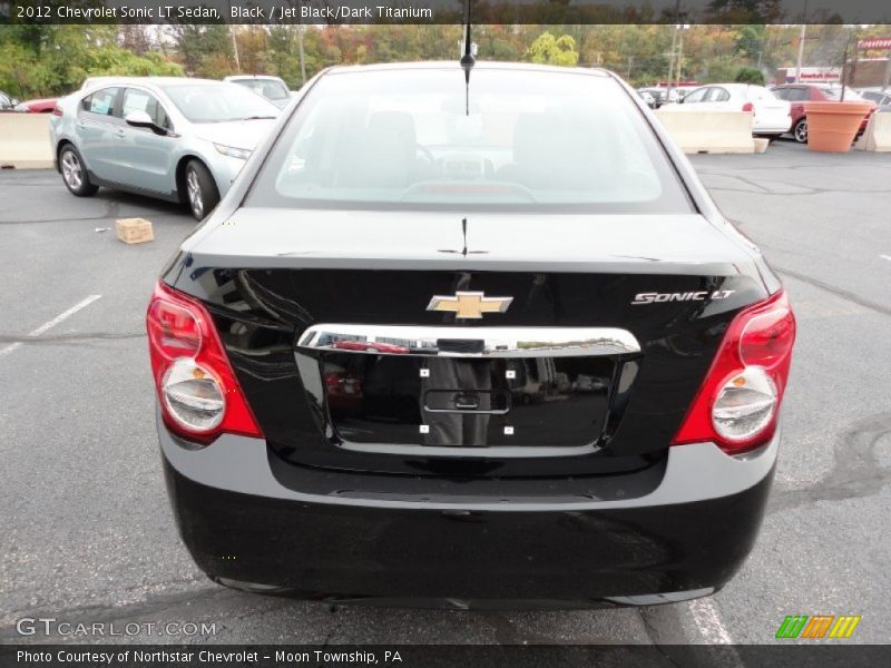 Black / Jet Black/Dark Titanium 2012 Chevrolet Sonic LT Sedan