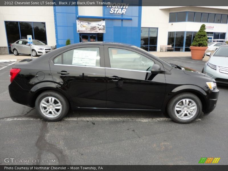 Black / Jet Black/Dark Titanium 2012 Chevrolet Sonic LT Sedan