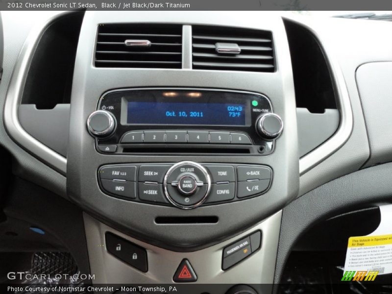 Controls of 2012 Sonic LT Sedan