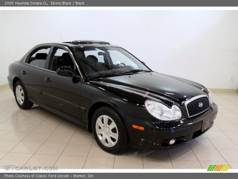 Ebony Black / Black 2005 Hyundai Sonata GL
