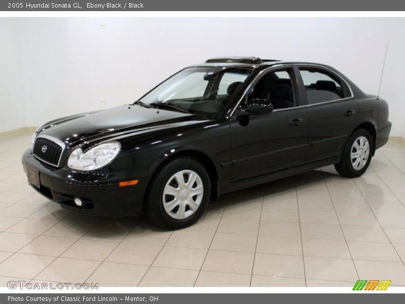 Ebony Black / Black 2005 Hyundai Sonata GL