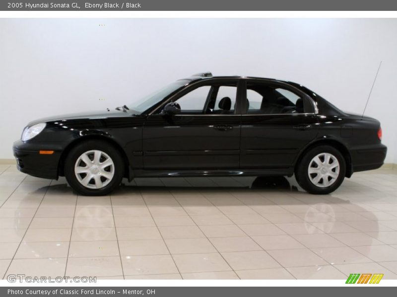 Ebony Black / Black 2005 Hyundai Sonata GL