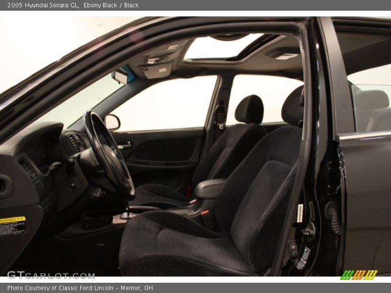 Ebony Black / Black 2005 Hyundai Sonata GL