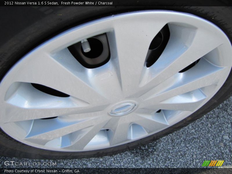 Fresh Powder White / Charcoal 2012 Nissan Versa 1.6 S Sedan