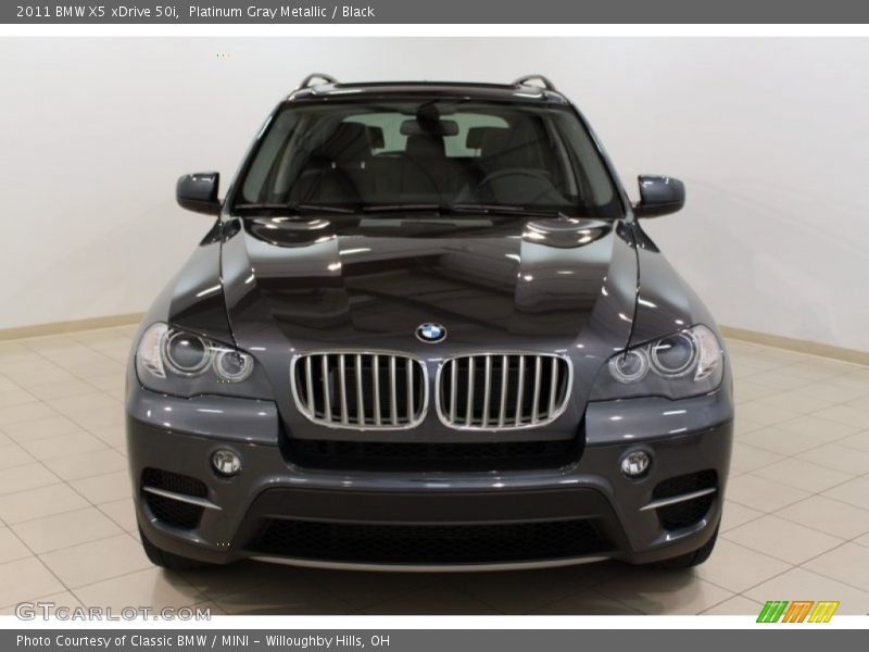 Platinum Gray Metallic / Black 2011 BMW X5 xDrive 50i