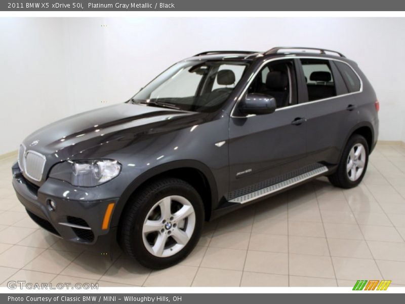 Platinum Gray Metallic / Black 2011 BMW X5 xDrive 50i