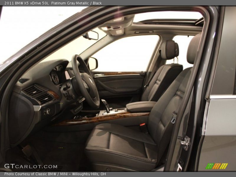 Platinum Gray Metallic / Black 2011 BMW X5 xDrive 50i