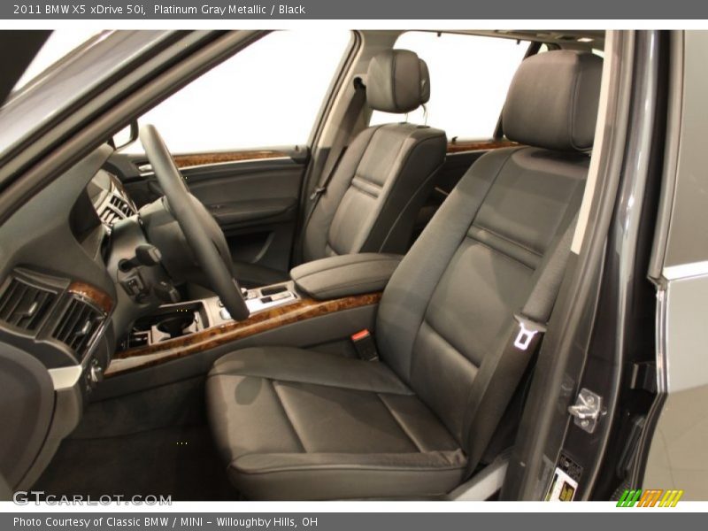 Platinum Gray Metallic / Black 2011 BMW X5 xDrive 50i