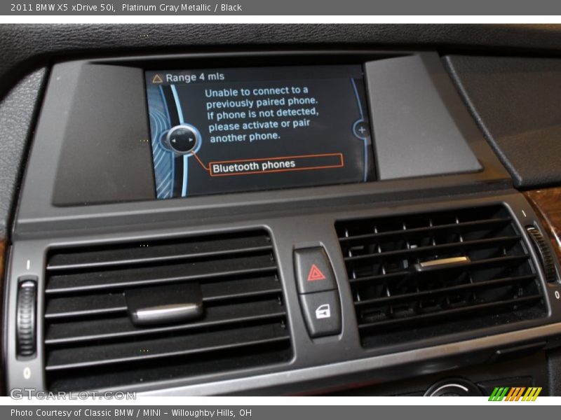 Platinum Gray Metallic / Black 2011 BMW X5 xDrive 50i