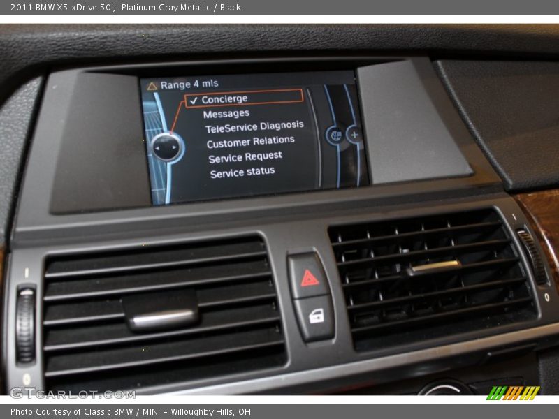 Platinum Gray Metallic / Black 2011 BMW X5 xDrive 50i