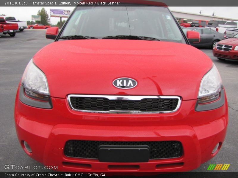 Molten Red / Black Leather 2011 Kia Soul Hamstar Special Edition